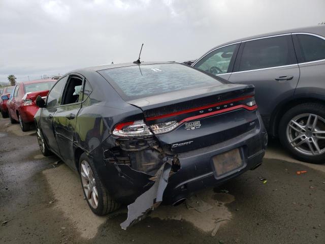 1C3CDFBA0DD340682 - 2013 DODGE DART SXT GRAY photo 2