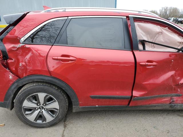 KNDCB3LC0K5318544 - 2019 KIA NIRO FE BURGUNDY photo 10