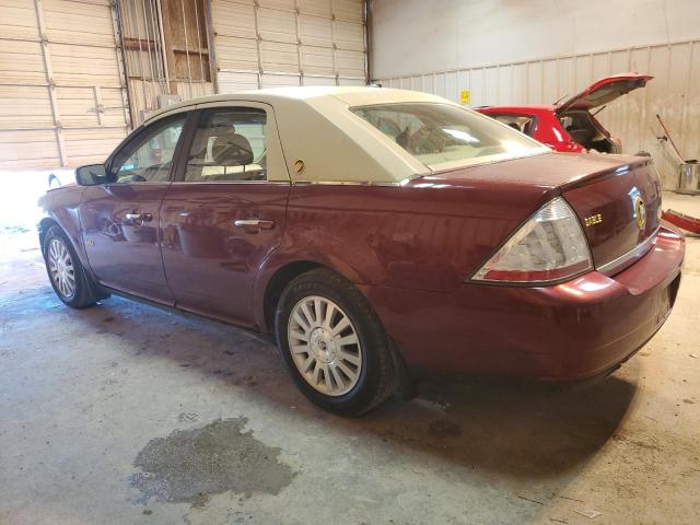 1MEHM40W18G608386 - 2008 MERCURY SABLE LUXURY MAROON photo 2