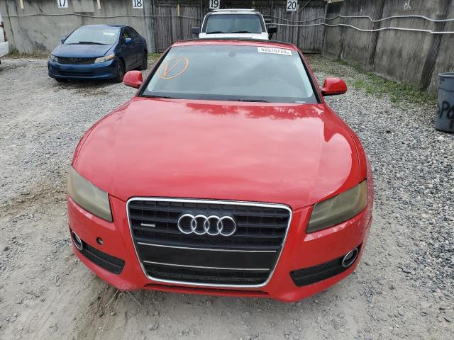 WAUDK78T19A026517 - 2009 AUDI A5 QUATTRO RED photo 5