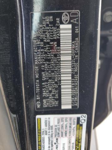 2T1KR32E65C485668 - 2005 TOYOTA COROLLA MA XR BLACK photo 12