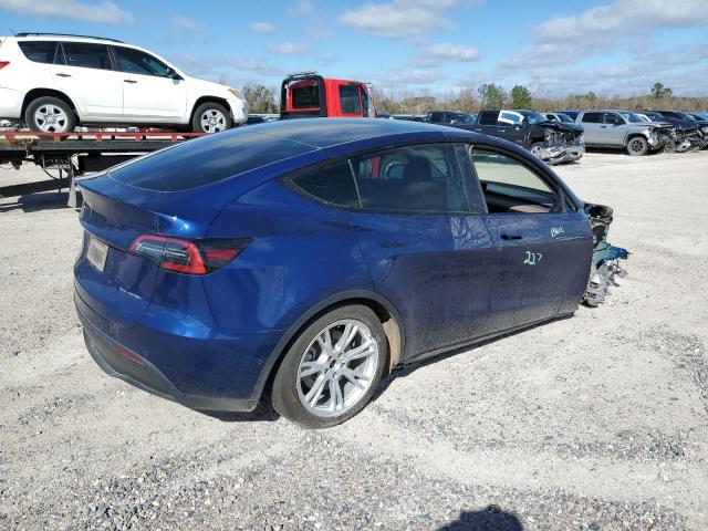 7SAYGDEE6NA001592 - 2022 TESLA MODEL Y BLUE photo 3