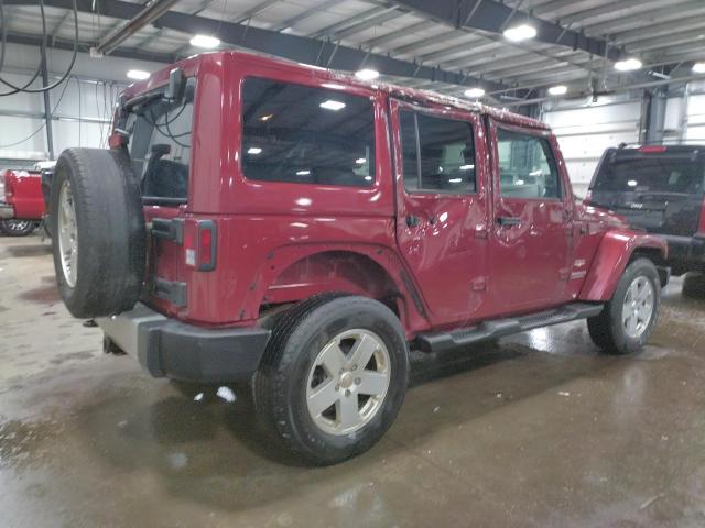 1C4BJWEG3CL117816 - 2012 JEEP WRANGLER U SAHARA RED photo 3