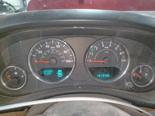 1C4BJWEG3CL117816 - 2012 JEEP WRANGLER U SAHARA RED photo 9