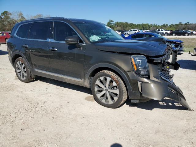 5XYP64HC1MG145471 - 2021 KIA TELLURIDE S BROWN photo 4