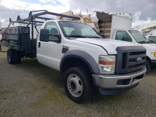 1FDXF46R58EC42884 - 2008 FORD F450 SUPER DUTY WHITE photo 4