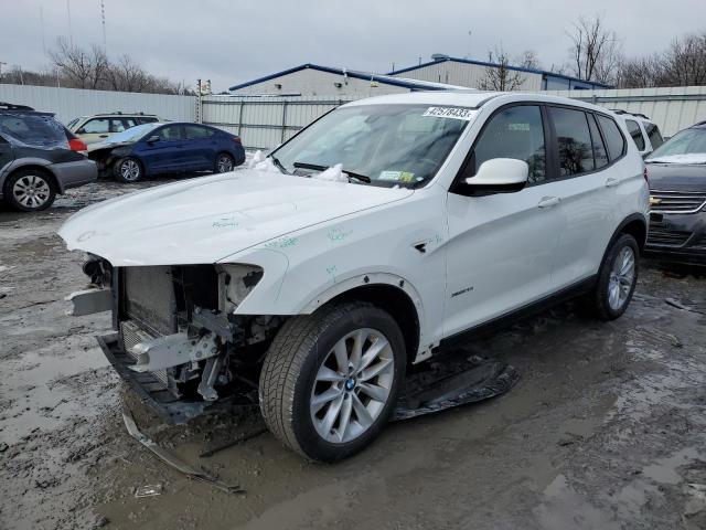 5UXWX9C54E0D42805 - 2014 BMW X3 XDRIVE28I WHITE photo 1