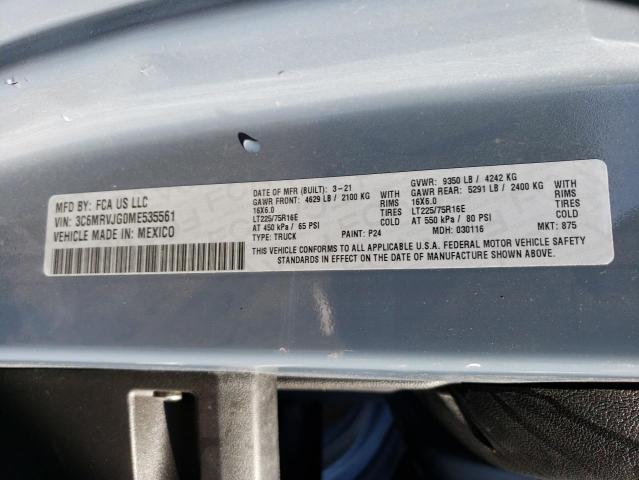 3C6MRVJG0ME535561 - 2021 RAM PROMASTER 3500 HIGH Mavi foto 14