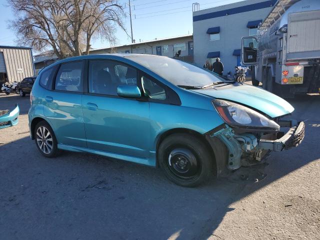 JHMGE8G51DC025671 - 2013 HONDA FIT SPORT TURQUOISE photo 4