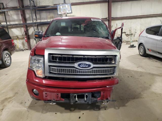 1A043386 - 2012 FORD F150 BURGUNDY photo 5