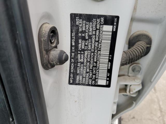 SHHFK7H40MU229756 - 2021 HONDA CIVIC SPORT 白色 照片 12