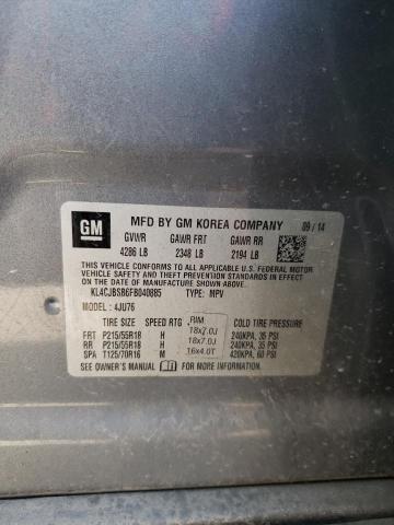 KL4CJBSB6FB040885 - 2015 BUICK ENCORE CONVENIENCE GRAY photo 13