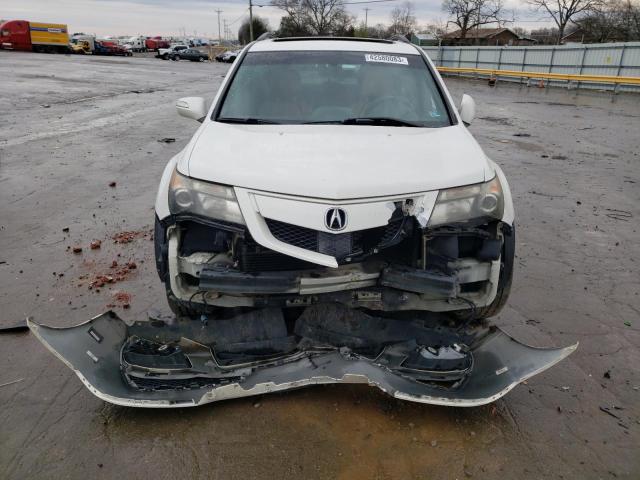 2HNYD2H54AH500656 - 2010 ACURA MDX ADVANCE WHITE photo 5