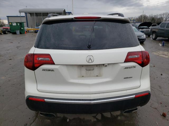 2HNYD2H54AH500656 - 2010 ACURA MDX ADVANCE WHITE photo 6