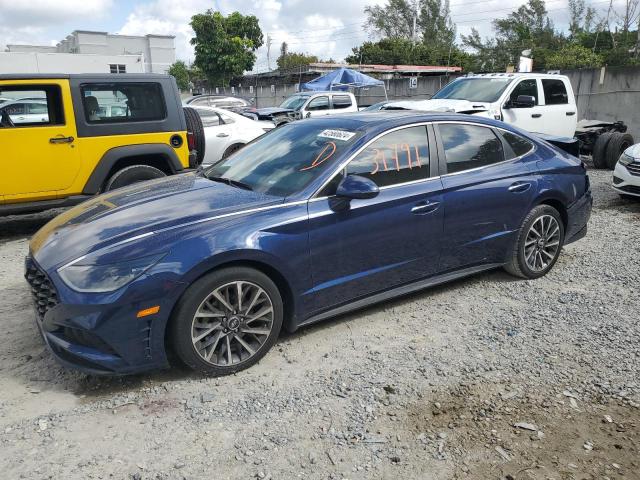 5NPEH4J25NH139833 - 2022 HYUNDAI SONATA LIMITED BLUE photo 1