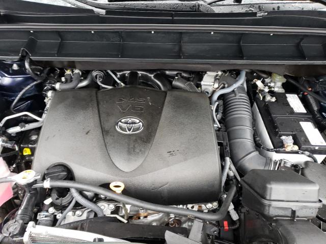 5TDGZRBHXNS214686 - 2022 TOYOTA HIGHLANDER XLE BLUE photo 11