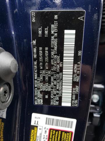 5TDGZRBHXNS214686 - 2022 TOYOTA HIGHLANDER XLE BLUE photo 12