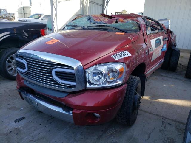 3D7MX48L89G551942 - 2009 DODGE RAM 3500 RED photo 1