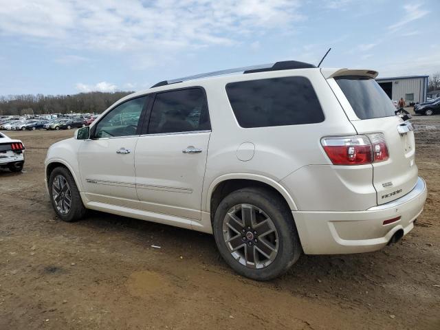 1GKKVTED1CJ404564 - 2012 GMC ACADIA DENALI WHITE photo 2