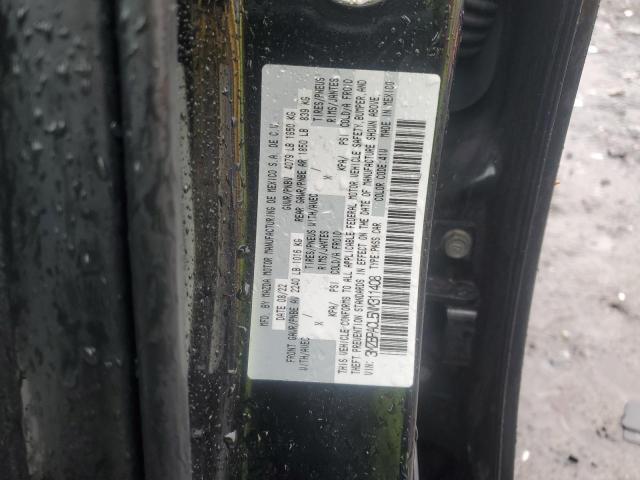 3MZBPACL5NM311408 - 2022 MAZDA 3 PREFERRED BLACK photo 12