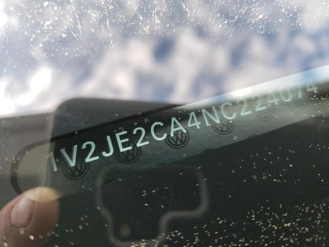 1V2JE2CA4NC224074 - 2022 VOLKSWAGEN ATLAS CROS SE ვერცხლისფერი ფოტო 12