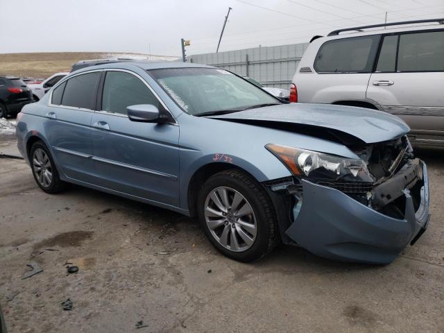 1HGCP2F86CA038057 - 2012 HONDA ACCORD EXL BLUE photo 4