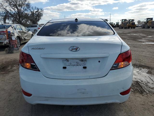 KMHCT4AE4EU736795 - 2014 HYUNDAI ACCENT GLS WHITE photo 6