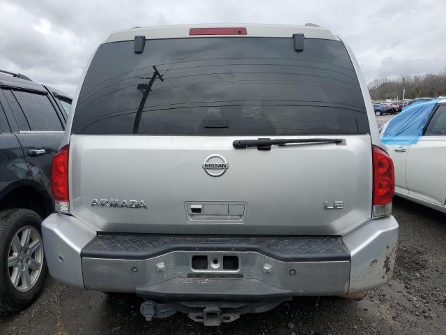 5N1AA08B86N721584 - 2006 NISSAN ARMADA SE SILVER photo 6