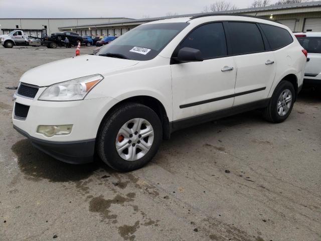 1GNKRFED6CJ203025 - 2012 CHEVROLET TRAVERSE LS WHITE photo 1