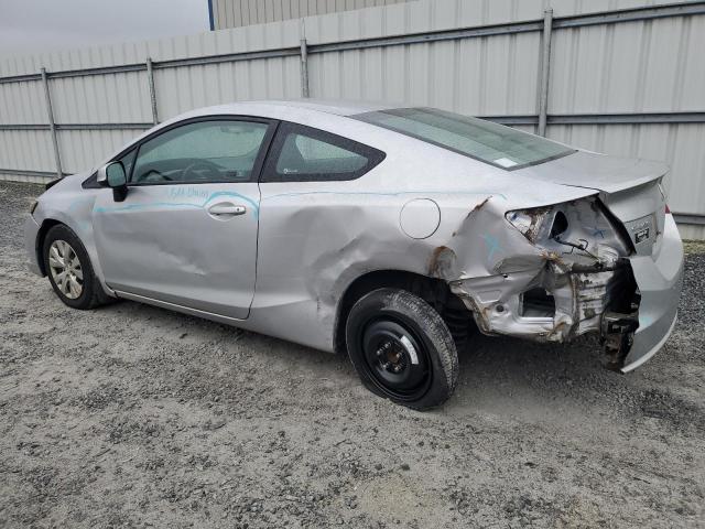 2HGFG3B51CH544394 - 2012 HONDA CIVIC LX SILVER photo 2