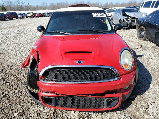 WMWSV3C51BTY15146 - 2011 MINI COOPER S RED photo 5