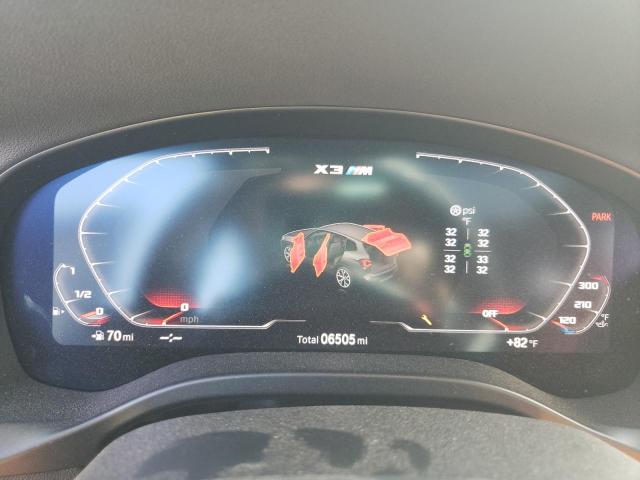 5YM13EC07N9L98693 - 2022 BMW X3 M BLACK photo 9