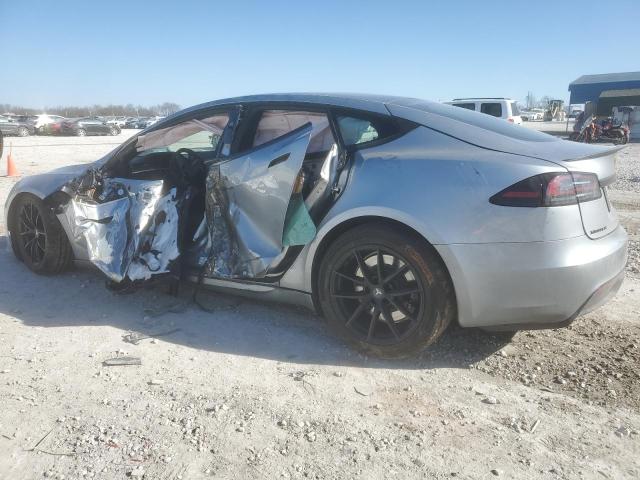 5YJSA1E56RF541102 - 2024 TESLA MODEL S SILVER photo 2