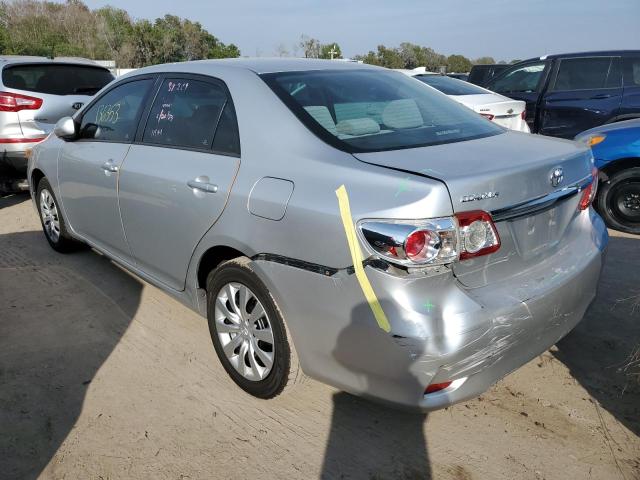 5YFBU4EE2CP059280 - 2012 TOYOTA COROLLA LE BASE SILVER photo 2