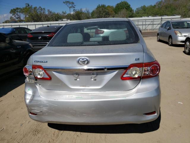 5YFBU4EE2CP059280 - 2012 TOYOTA COROLLA LE BASE SILVER photo 6