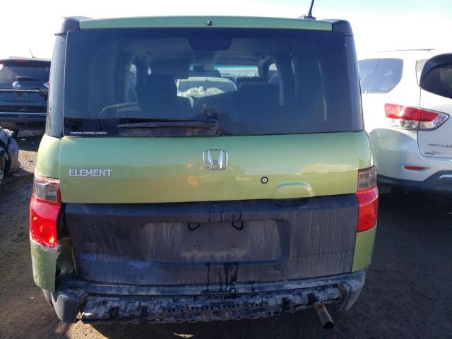 5J6YH28787L007032 - 2007 HONDA ELEMENT EX GREEN photo 6