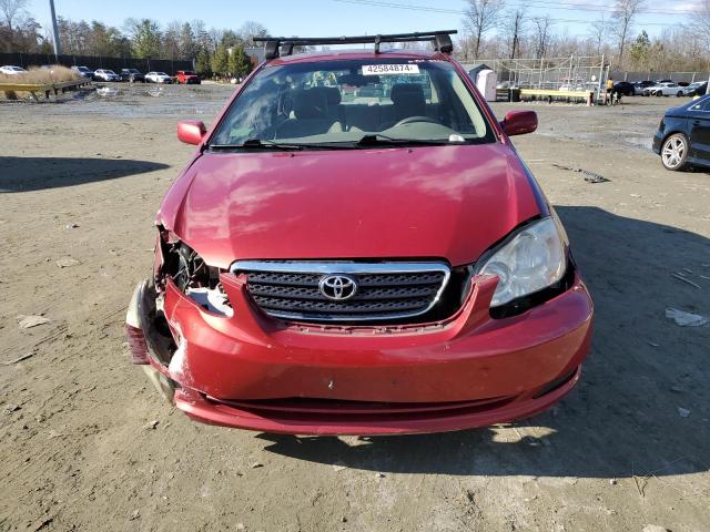 2T1BR30E56C580209 - 2006 TOYOTA COROLLA CE RED photo 5