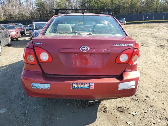 2T1BR30E56C580209 - 2006 TOYOTA COROLLA CE RED photo 6