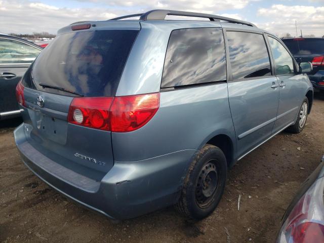 5TDZA23C86S442598 - 2006 TOYOTA SIENNA CE BLUE photo 3