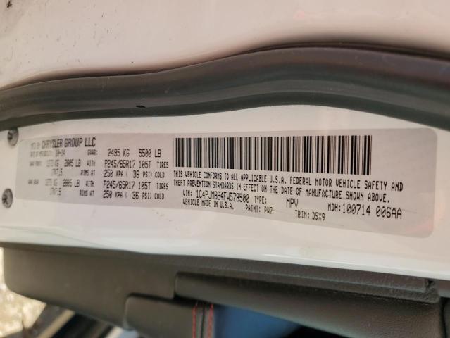 1C4PJMBB4FW578500 - 2015 JEEP CHEROKEE TRAILHAWK 白色 照片 13