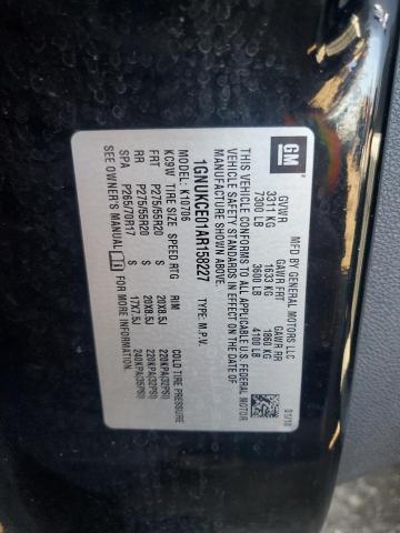 1GNUKCE01AR158227 - 2010 CHEVROLET TAHOE K1500 LTZ BLACK photo 13