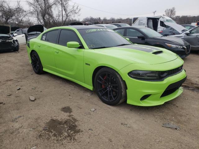 2C3CDXGJ2KH624443 - 2019 DODGE CHARGER SCAT PACK GREEN photo 4