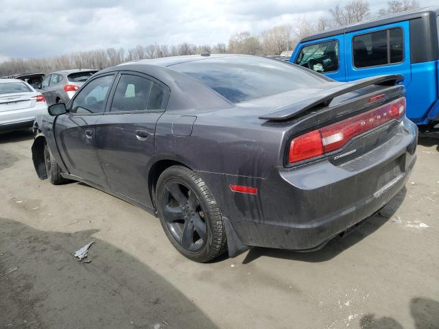 2C3CDXHG8DH555473 - 2013 DODGE CHARGER SXT GRAY photo 2