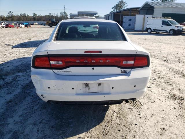 2C3CDXAG9EH194802 - 2014 DODGE CHARGER POLICE WHITE photo 6