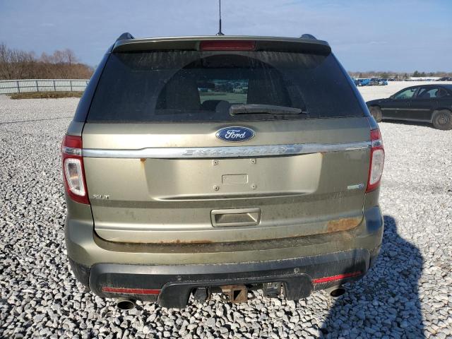 1FM5K8D82DGA18961 - 2013 FORD EXPLORER XLT GREEN photo 6