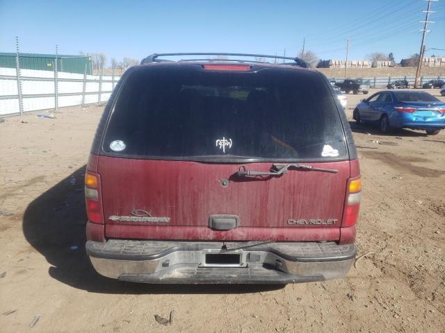 1GNEC16T32J293272 - 2002 CHEVROLET SUBURBAN C1500 RED photo 6