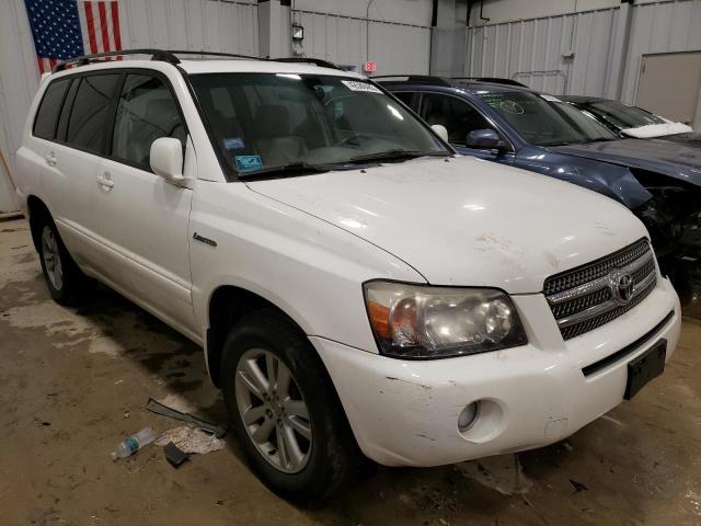 JTEDW21A060003696 - 2006 TOYOTA HIGHLANDER HYBRID WHITE photo 4