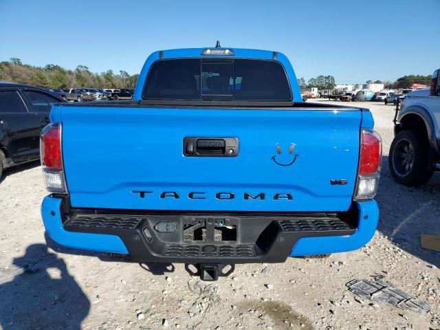 3TMCZ5AN3MM403337 - 2021 TOYOTA TACOMA DOUBLE CAB BLUE photo 6