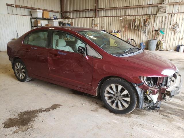 19XFA16879E033852 - 2009 HONDA CIVIC EX RED photo 4