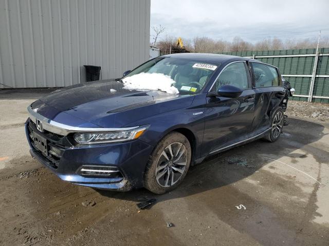 1HGCV3F46KA010525 - 2019 HONDA ACCORD HYBRID EX BLUE photo 1